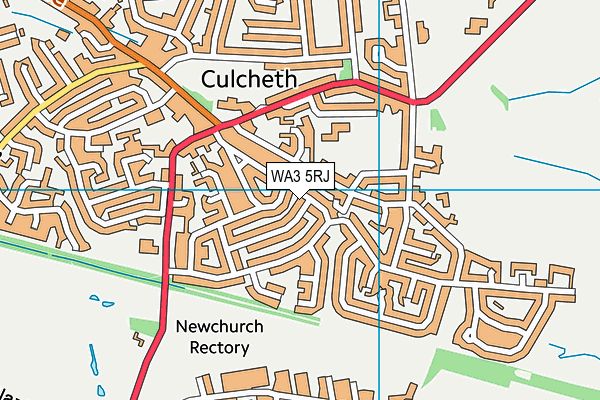 WA3 5RJ map - OS VectorMap District (Ordnance Survey) WA3 5RJ map - OS VectorMap District (Ordnance Survey)