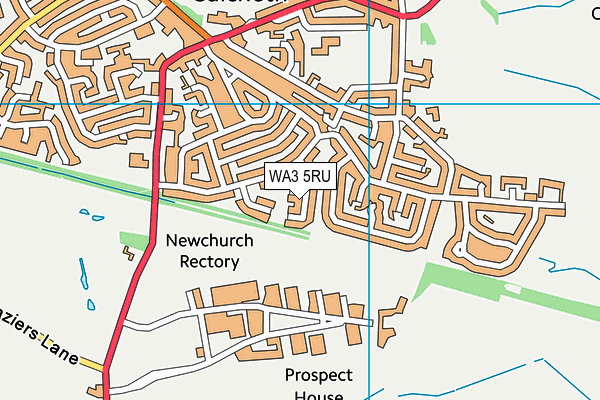 WA3 5RU map - OS VectorMap District (Ordnance Survey) WA3 5RU map - OS VectorMap District (Ordnance Survey)