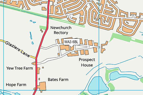 WA3 6BL map - OS VectorMap District (Ordnance Survey) WA3 6BL map - OS VectorMap District (Ordnance Survey)