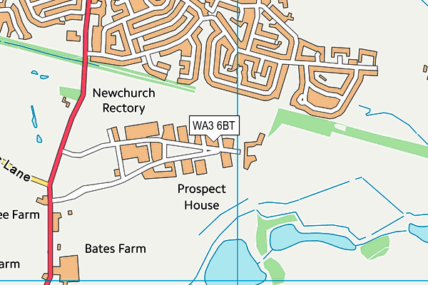 WA3 6BT map - OS VectorMap District (Ordnance Survey) WA3 6BT map - OS VectorMap District (Ordnance Survey)