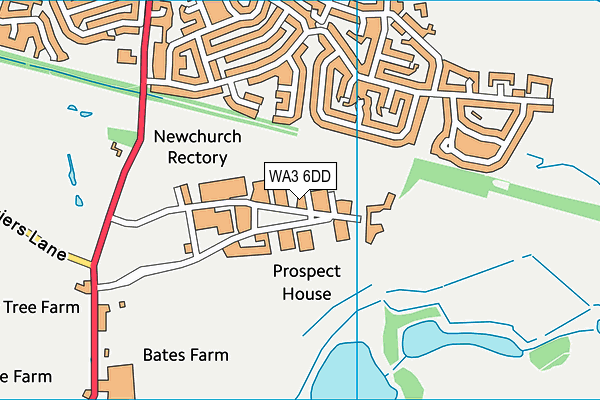 WA3 6DD map - OS VectorMap District (Ordnance Survey) WA3 6DD map - OS VectorMap District (Ordnance Survey)