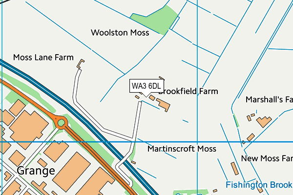 WA3 6DL map - OS VectorMap District (Ordnance Survey) WA3 6DL map - OS VectorMap District (Ordnance Survey)