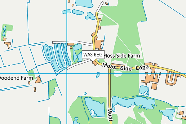 WA3 6EG map - OS VectorMap District (Ordnance Survey) WA3 6EG map - OS VectorMap District (Ordnance Survey)