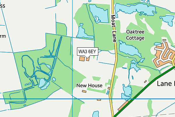 WA3 6EY map - OS VectorMap District (Ordnance Survey) WA3 6EY map - OS VectorMap District (Ordnance Survey)
