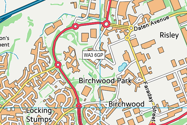 WA3 6GP map - OS VectorMap District (Ordnance Survey) WA3 6GP map - OS VectorMap District (Ordnance Survey)