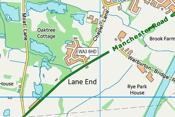 WA3 6HD map - OS VectorMap District (Ordnance Survey) WA3 6HD map - OS VectorMap District (Ordnance Survey)