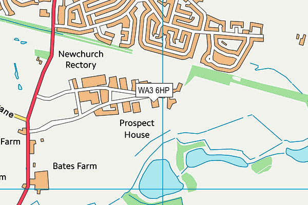WA3 6HP map - OS VectorMap District (Ordnance Survey) WA3 6HP map - OS VectorMap District (Ordnance Survey)