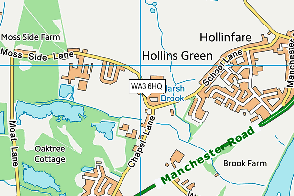 WA3 6HQ map - OS VectorMap District (Ordnance Survey) WA3 6HQ map - OS VectorMap District (Ordnance Survey)