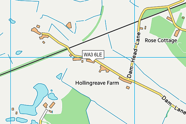 WA3 6LE map - OS VectorMap District (Ordnance Survey) WA3 6LE map - OS VectorMap District (Ordnance Survey)