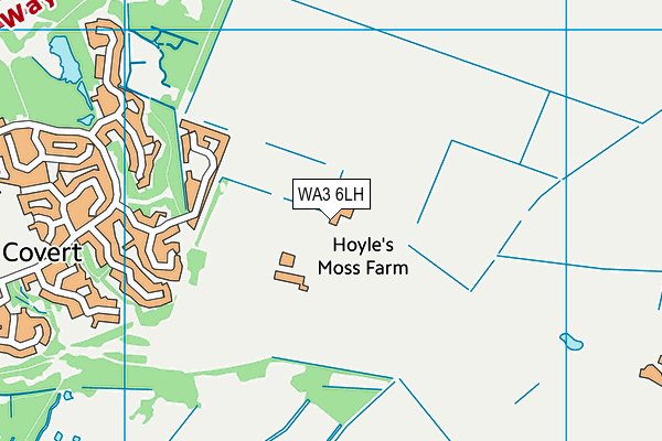 WA3 6LH map - OS VectorMap District (Ordnance Survey) WA3 6LH map - OS VectorMap District (Ordnance Survey)