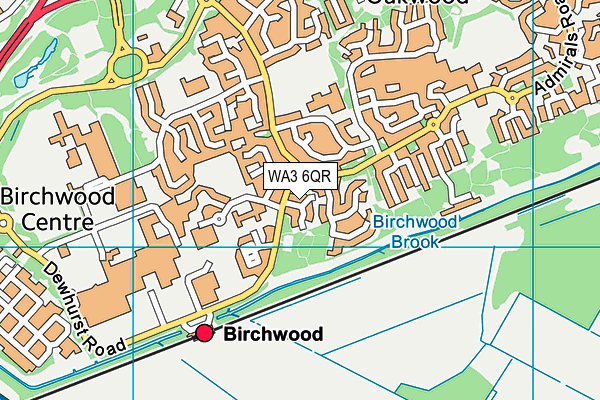 WA3 6QR map - OS VectorMap District (Ordnance Survey) WA3 6QR map - OS VectorMap District (Ordnance Survey)
