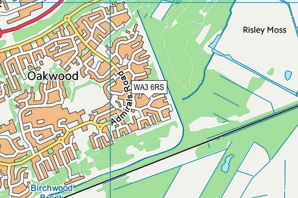 WA3 6RS map - OS VectorMap District (Ordnance Survey) WA3 6RS map - OS VectorMap District (Ordnance Survey)