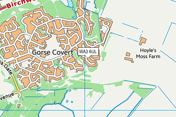 WA3 6UL map - OS VectorMap District (Ordnance Survey) WA3 6UL map - OS VectorMap District (Ordnance Survey)
