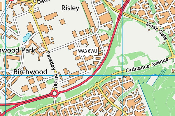 WA3 6WU map - OS VectorMap District (Ordnance Survey) WA3 6WU map - OS VectorMap District (Ordnance Survey)