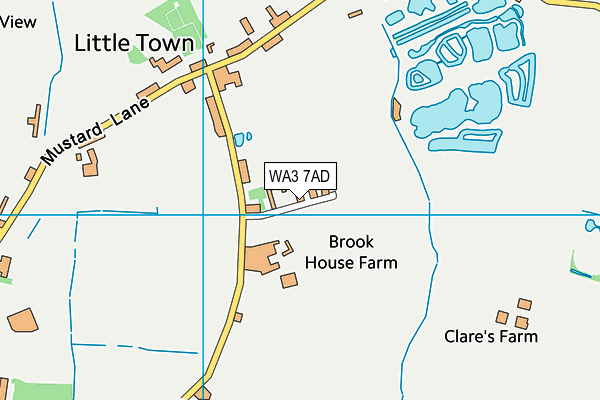 WA3 7AD map - OS VectorMap District (Ordnance Survey) WA3 7AD map - OS VectorMap District (Ordnance Survey)