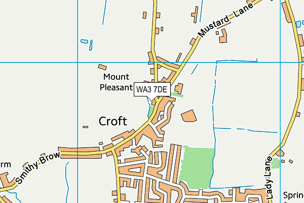WA3 7DE map - OS VectorMap District (Ordnance Survey) WA3 7DE map - OS VectorMap District (Ordnance Survey)