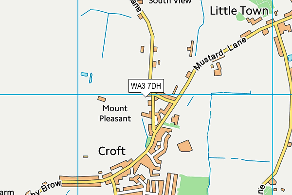 WA3 7DH map - OS VectorMap District (Ordnance Survey) WA3 7DH map - OS VectorMap District (Ordnance Survey)