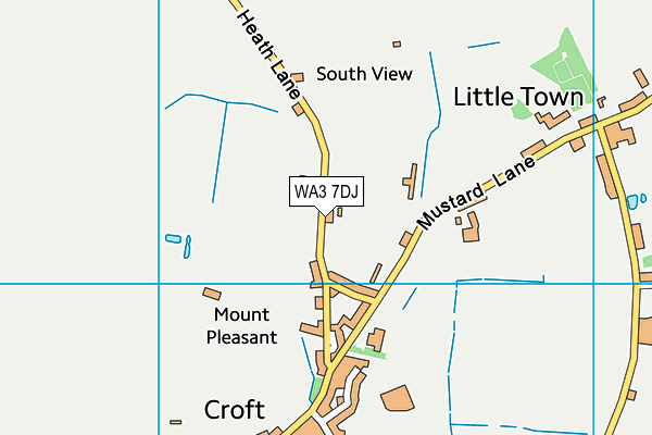 WA3 7DJ map - OS VectorMap District (Ordnance Survey) WA3 7DJ map - OS VectorMap District (Ordnance Survey)