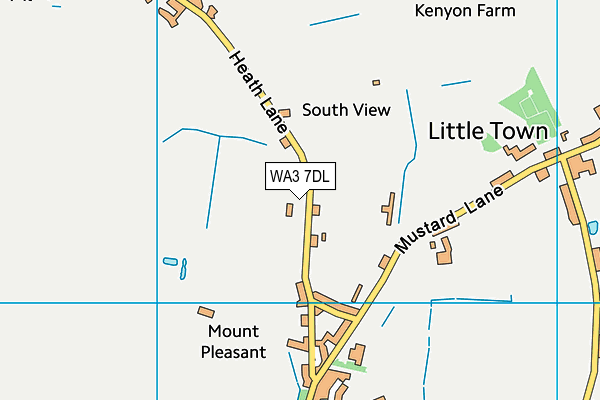 WA3 7DL map - OS VectorMap District (Ordnance Survey) WA3 7DL map - OS VectorMap District (Ordnance Survey)