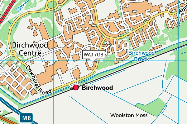 WA3 7GB map - OS VectorMap District (Ordnance Survey) WA3 7GB map - OS VectorMap District (Ordnance Survey)