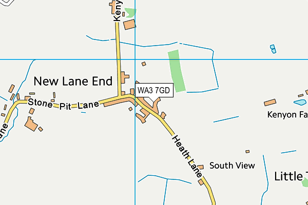 WA3 7GD map - OS VectorMap District (Ordnance Survey) WA3 7GD map - OS VectorMap District (Ordnance Survey)