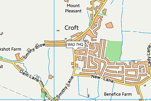 WA3 7HQ map - OS VectorMap District (Ordnance Survey) WA3 7HQ map - OS VectorMap District (Ordnance Survey)