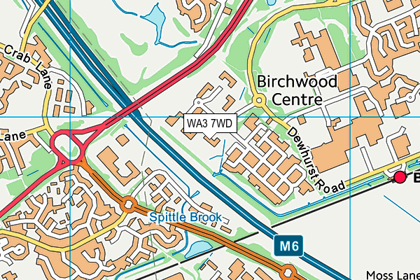 WA3 7WD map - OS VectorMap District (Ordnance Survey) WA3 7WD map - OS VectorMap District (Ordnance Survey)