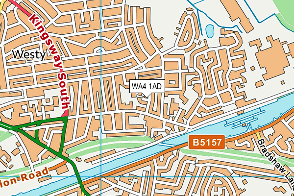 WA4 1AD map - OS VectorMap District (Ordnance Survey) WA4 1AD map - OS VectorMap District (Ordnance Survey)
