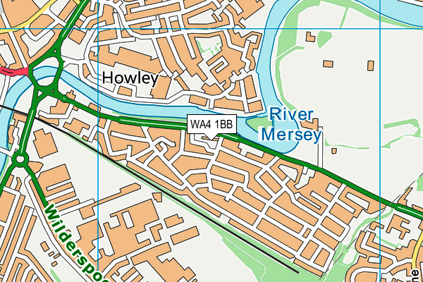 WA4 1BB map - OS VectorMap District (Ordnance Survey) WA4 1BB map - OS VectorMap District (Ordnance Survey)