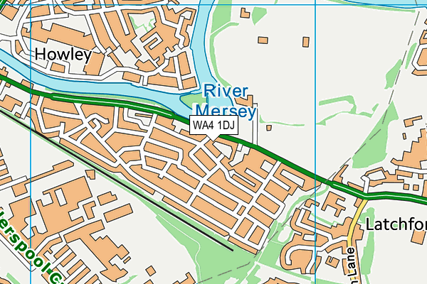WA4 1DJ map - OS VectorMap District (Ordnance Survey) WA4 1DJ map - OS VectorMap District (Ordnance Survey)