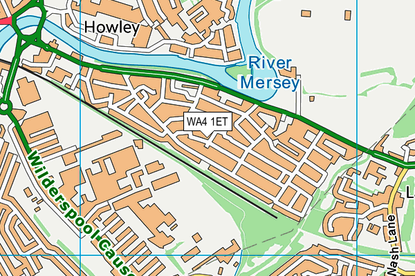 WA4 1ET map - OS VectorMap District (Ordnance Survey) WA4 1ET map - OS VectorMap District (Ordnance Survey)