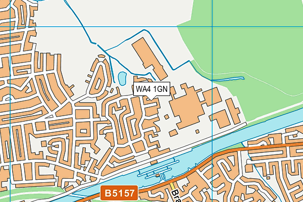 WA4 1GN map - OS VectorMap District (Ordnance Survey) WA4 1GN map - OS VectorMap District (Ordnance Survey)