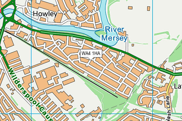WA4 1HA map - OS VectorMap District (Ordnance Survey) WA4 1HA map - OS VectorMap District (Ordnance Survey)