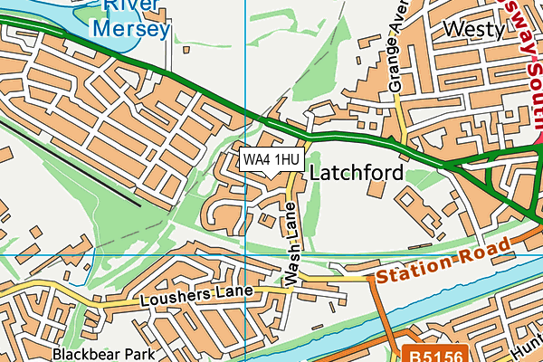 WA4 1HU map - OS VectorMap District (Ordnance Survey) WA4 1HU map - OS VectorMap District (Ordnance Survey)