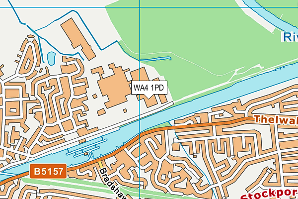 WA4 1PD map - OS VectorMap District (Ordnance Survey) WA4 1PD map - OS VectorMap District (Ordnance Survey)