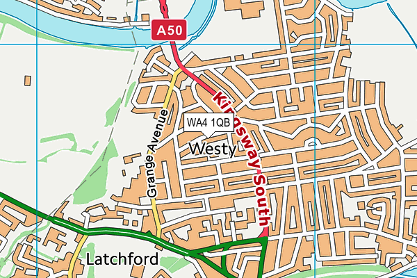WA4 1QB map - OS VectorMap District (Ordnance Survey) WA4 1QB map - OS VectorMap District (Ordnance Survey)