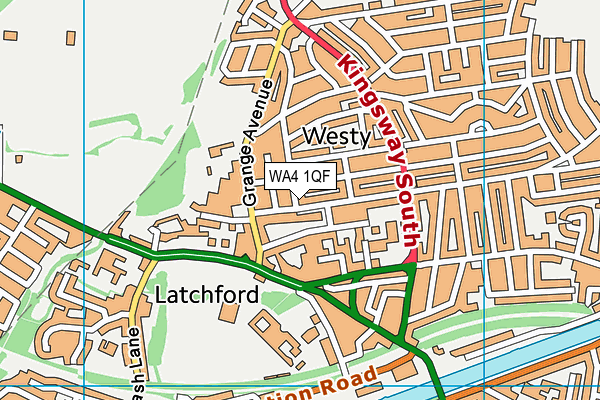 WA4 1QF map - OS VectorMap District (Ordnance Survey) WA4 1QF map - OS VectorMap District (Ordnance Survey)