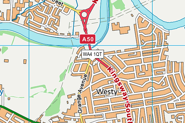 WA4 1QT map - OS VectorMap District (Ordnance Survey) WA4 1QT map - OS VectorMap District (Ordnance Survey)