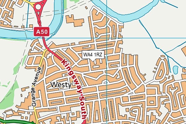WA4 1RZ map - OS VectorMap District (Ordnance Survey) WA4 1RZ map - OS VectorMap District (Ordnance Survey)