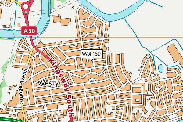 WA4 1SD map - OS VectorMap District (Ordnance Survey) WA4 1SD map - OS VectorMap District (Ordnance Survey)