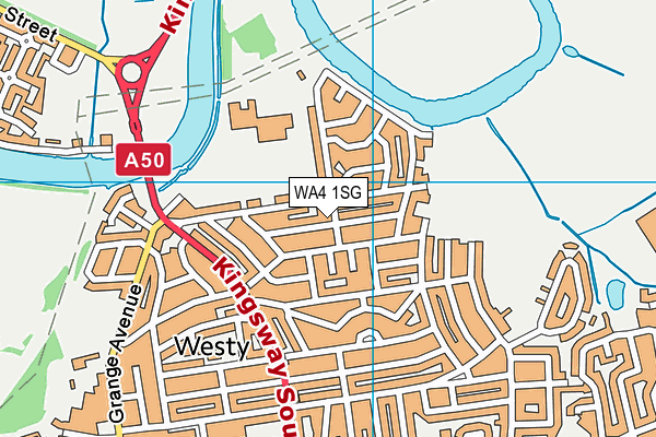 WA4 1SG map - OS VectorMap District (Ordnance Survey) WA4 1SG map - OS VectorMap District (Ordnance Survey)