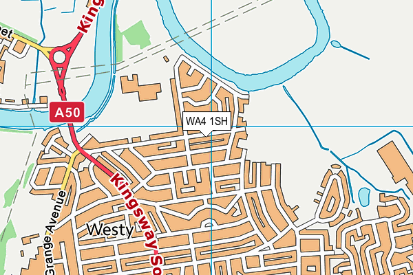 WA4 1SH map - OS VectorMap District (Ordnance Survey) WA4 1SH map - OS VectorMap District (Ordnance Survey)