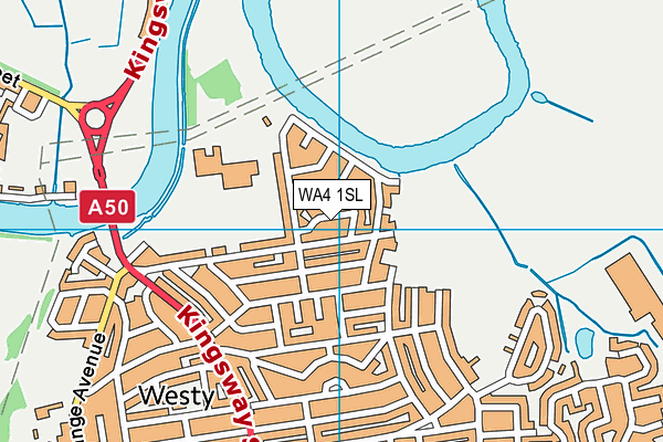 WA4 1SL map - OS VectorMap District (Ordnance Survey) WA4 1SL map - OS VectorMap District (Ordnance Survey)