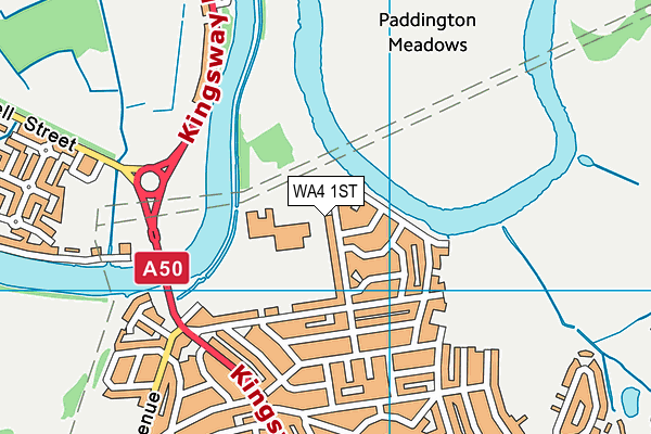 WA4 1ST map - OS VectorMap District (Ordnance Survey) WA4 1ST map - OS VectorMap District (Ordnance Survey)