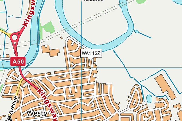 WA4 1SZ map - OS VectorMap District (Ordnance Survey) WA4 1SZ map - OS VectorMap District (Ordnance Survey)