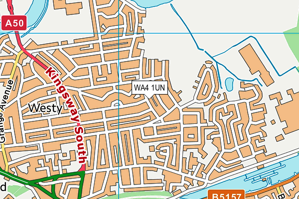 WA4 1UN map - OS VectorMap District (Ordnance Survey) WA4 1UN map - OS VectorMap District (Ordnance Survey)