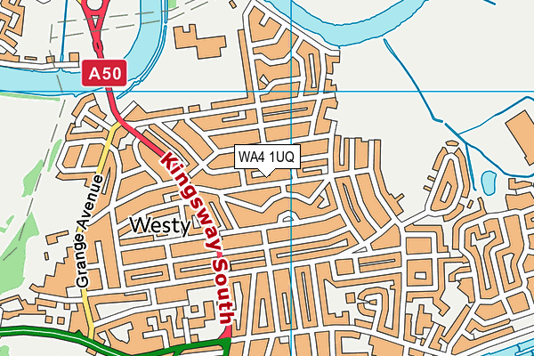 WA4 1UQ map - OS VectorMap District (Ordnance Survey) WA4 1UQ map - OS VectorMap District (Ordnance Survey)