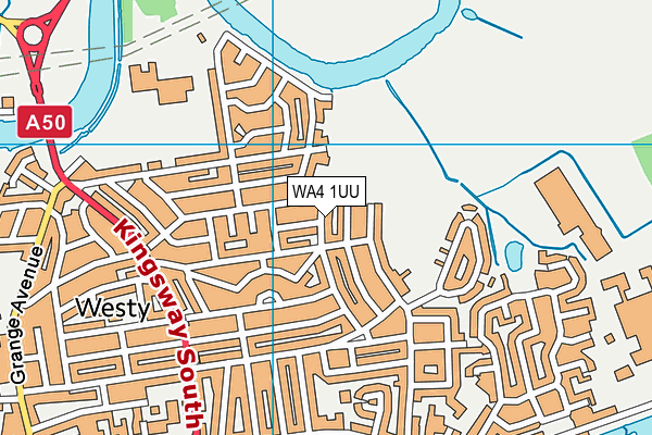WA4 1UU map - OS VectorMap District (Ordnance Survey) WA4 1UU map - OS VectorMap District (Ordnance Survey)