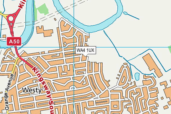WA4 1UX map - OS VectorMap District (Ordnance Survey) WA4 1UX map - OS VectorMap District (Ordnance Survey)