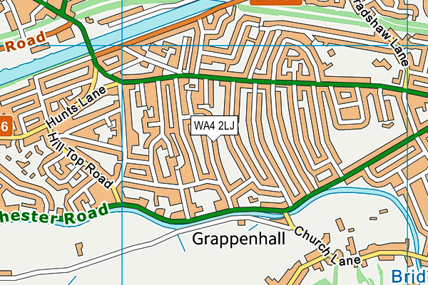 WA4 2LJ map - OS VectorMap District (Ordnance Survey) WA4 2LJ map - OS VectorMap District (Ordnance Survey)